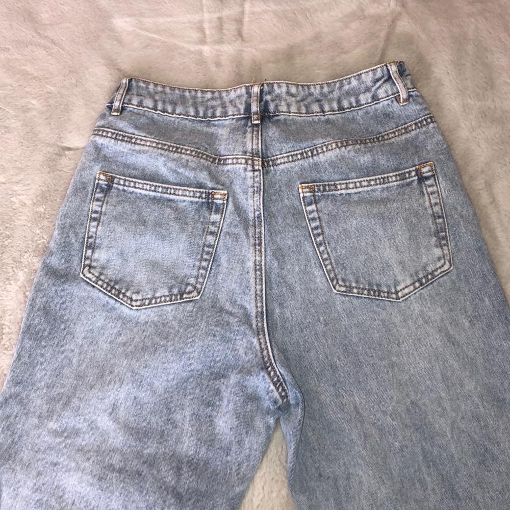 MISSGUIDED Blue Mid Rise Dad Jeans - Picture 3 of 5